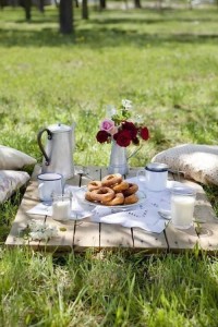 mesa picnic madera